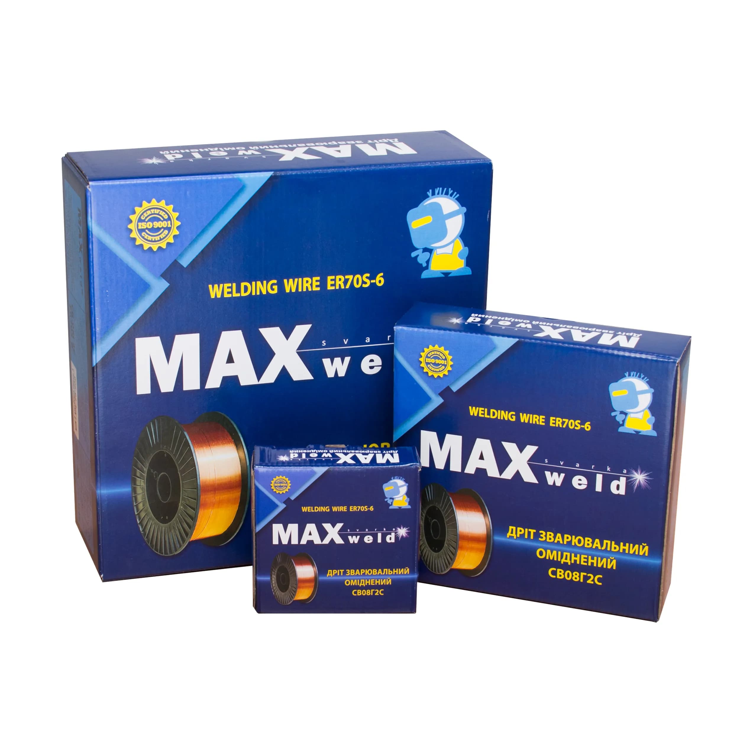 Дріт зварювальний Maxweld СВ 08 Г2С д.0,8 мм (0,9кг) - 432763725