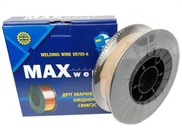 Дріт зварювальний Maxweld СВ 08 Г2С д.1,0 мм (15кг) - 724793896