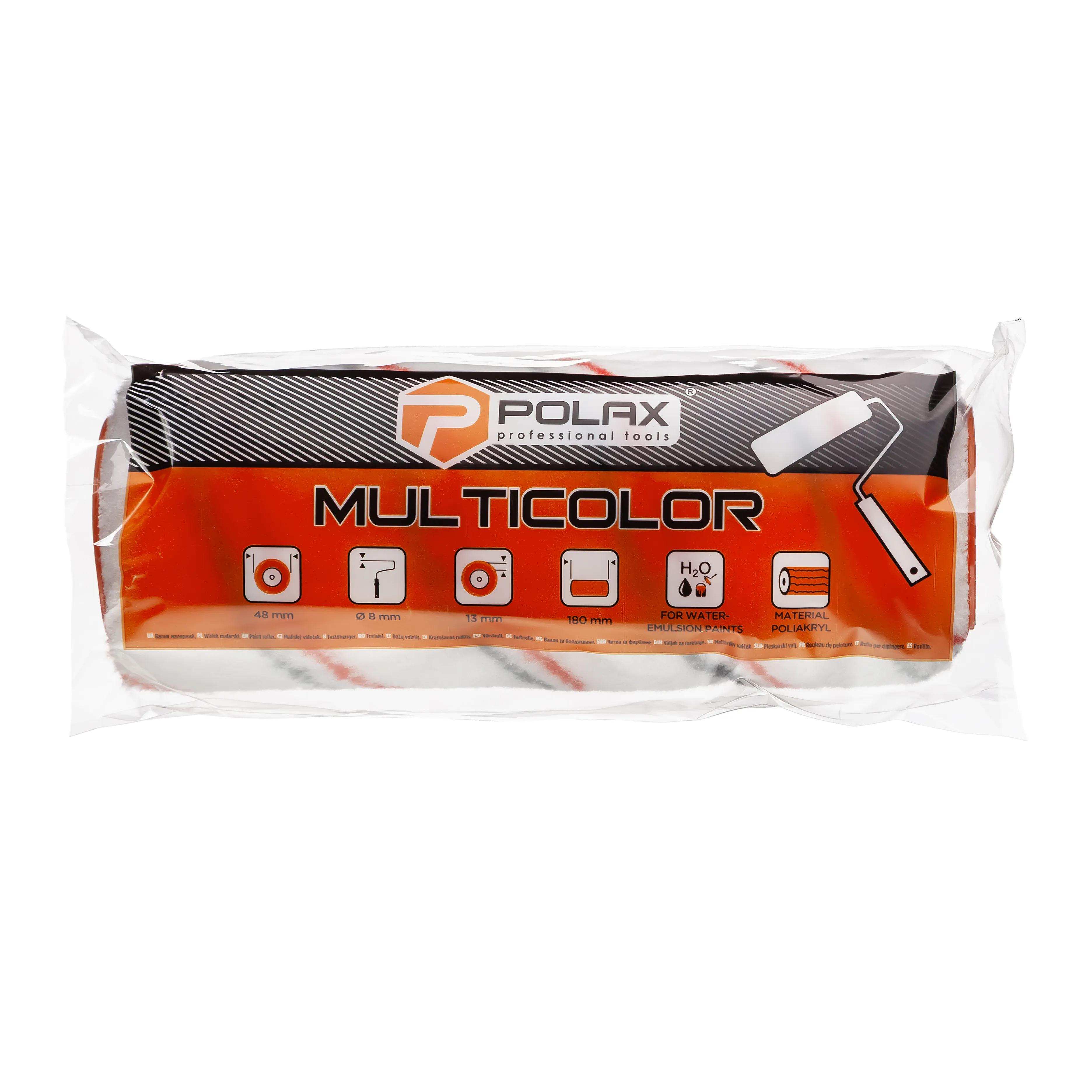Валик ""Мультиколор"" 8х48х180 мм Polax (19-001) - 238783