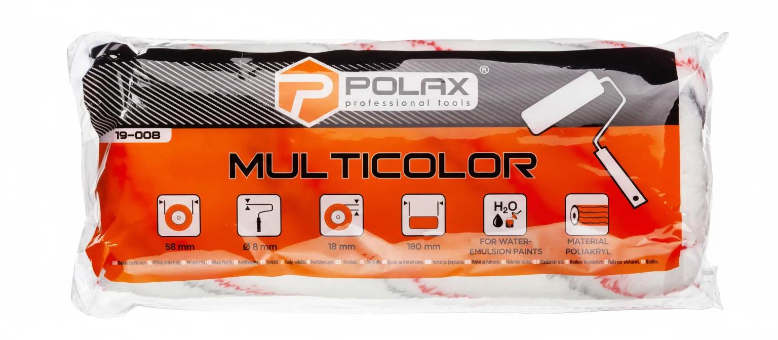 Валик ""Мультиколор"" 8х58х180 мм Polax (19-008) - 238869