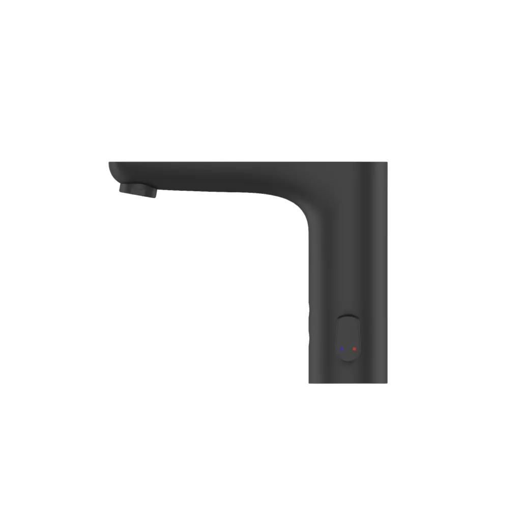 Безконтактний змішувач для умивальника Invena Smart Flow з регулюванням температури, чорний матовий - 249046