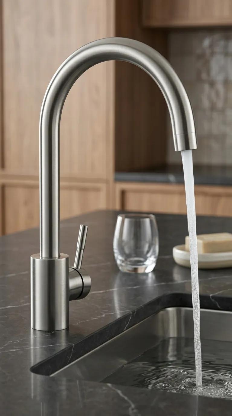 Змішувач для кухні Invena Resta BZ-58-023 inox - 249345