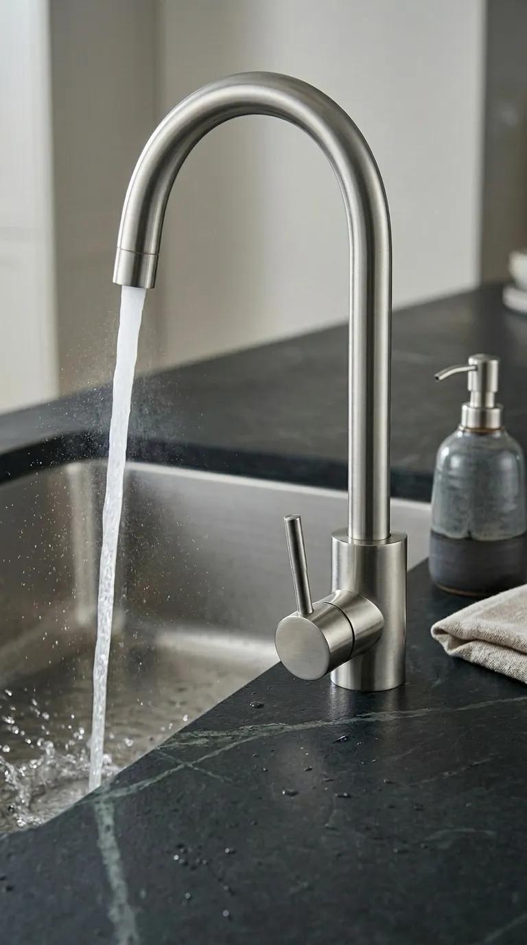 Змішувач для кухні Invena Resta BZ-58-023 inox - 249346