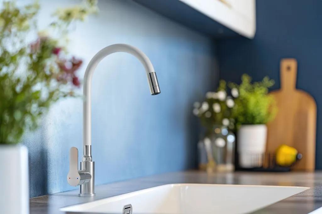 Змішувач для кухні, 2-функц, Ksanti Inox, BZ-37-i02, inox/білий - 249360
