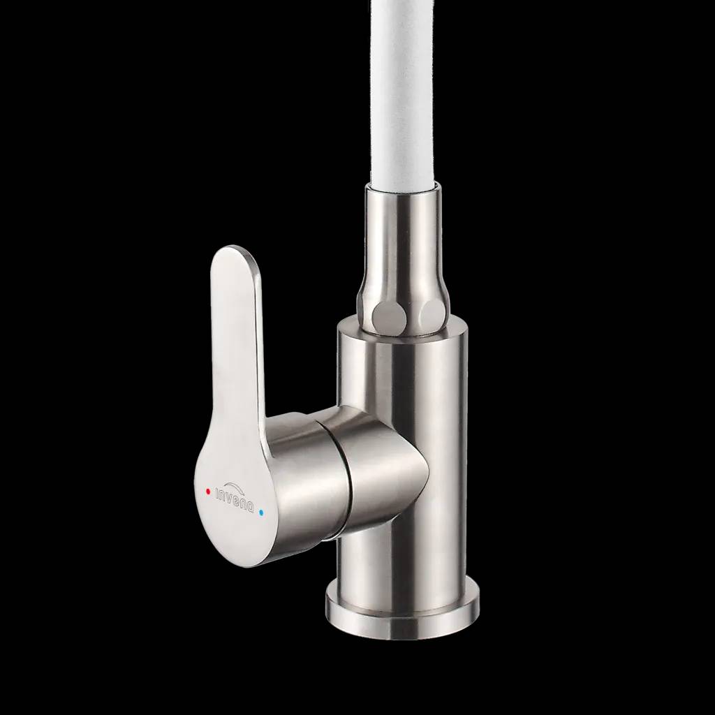 Змішувач для кухні, 2-функц, Ksanti Inox, BZ-37-i02, inox/білий - 249361