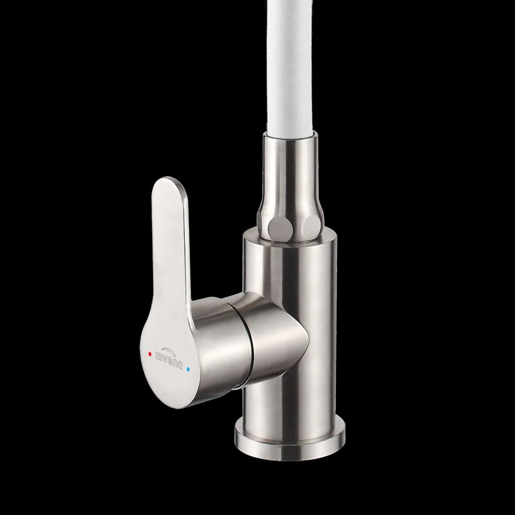 Змішувач для кухні, 2-функц, Ksanti Inox, BZ-37-i02, inox/білий - 249361
