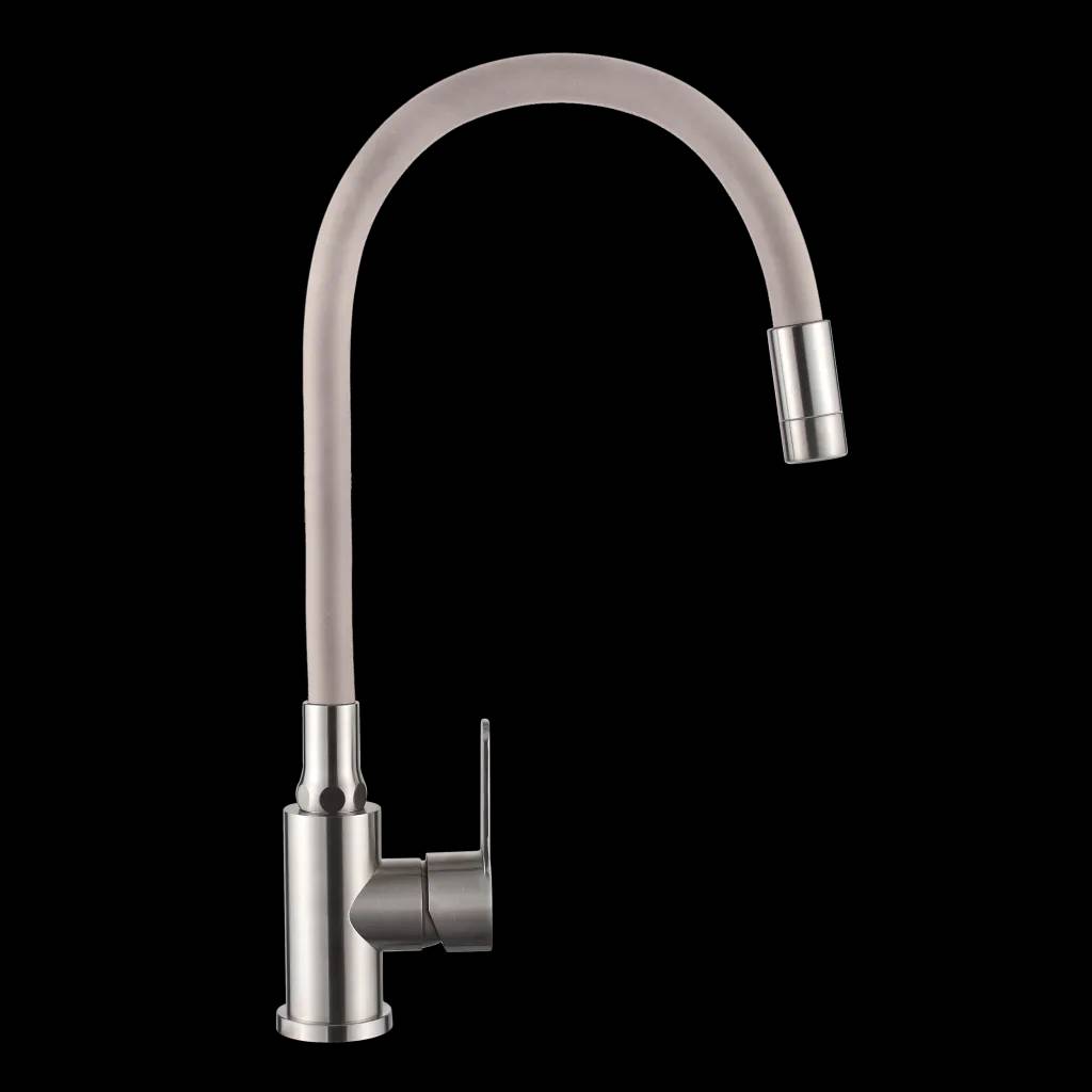 Смеситель для кухни, 2-функц, Ksanti Inox, BZ-37-i03, inox/кавовий - 249364