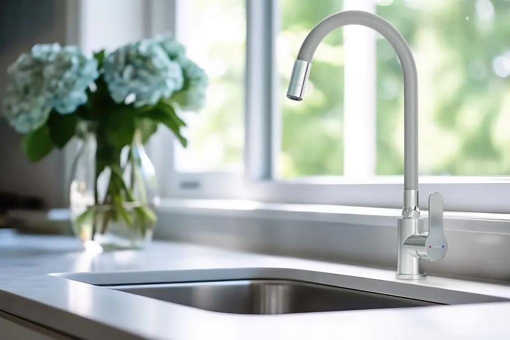 Смеситель для кухни, 2-функц, Ksanti Inox, BZ-37-i05, inox/сірий - 249367