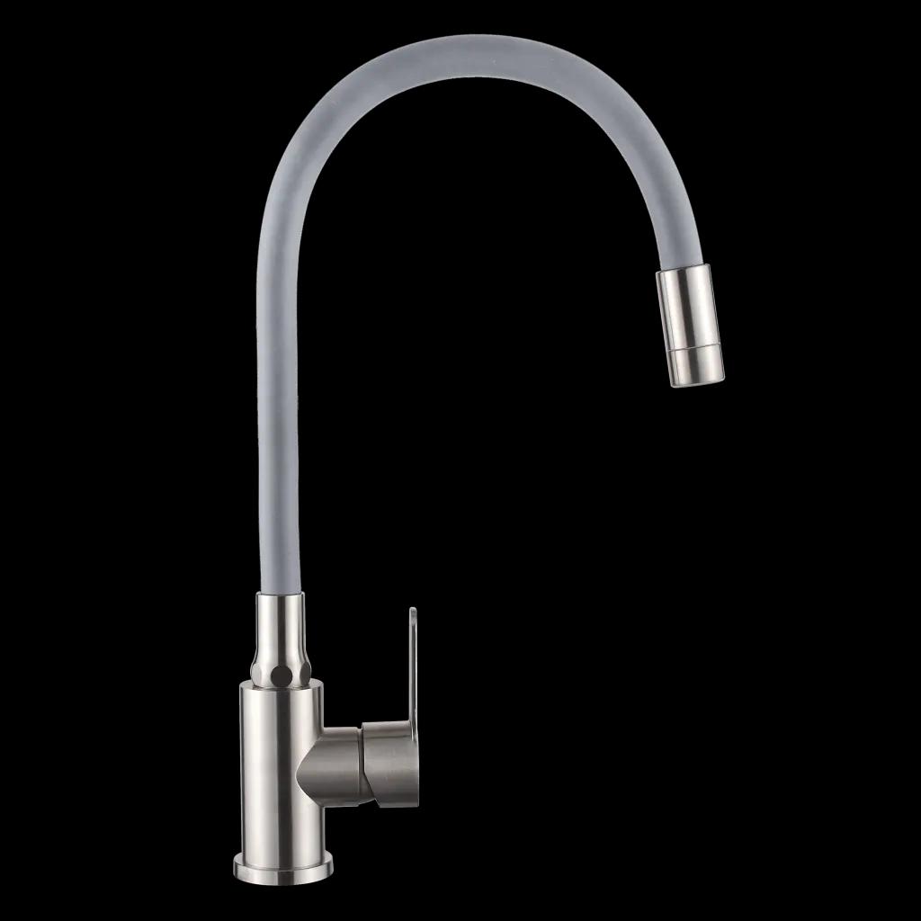 Смеситель для кухни, 2-функц, Ksanti Inox, BZ-37-i05, inox/сірий - 249369