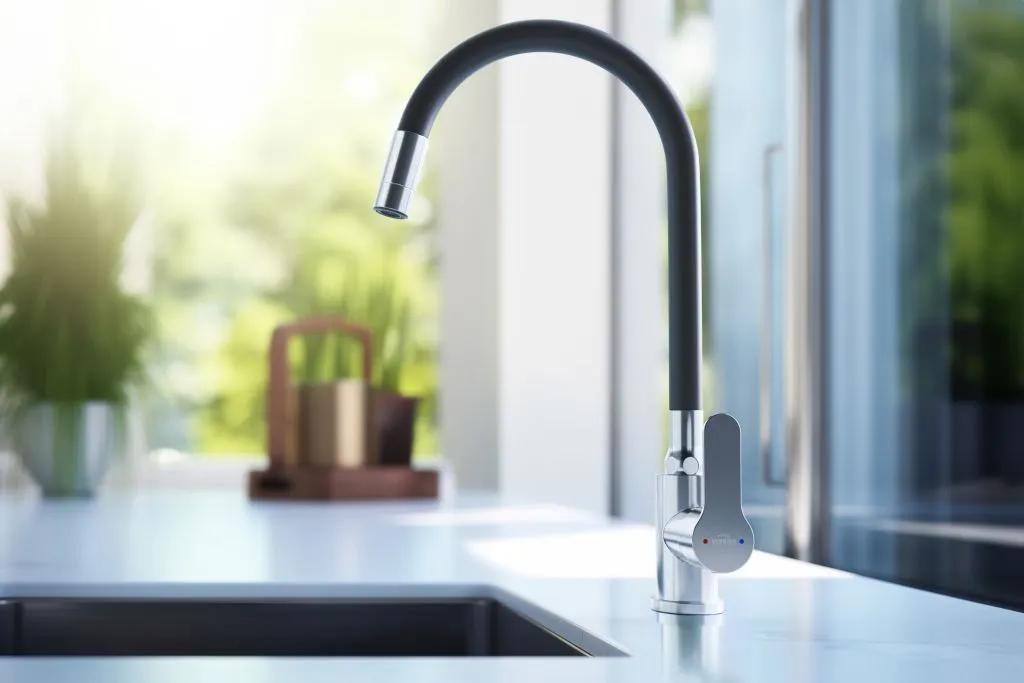Смеситель для кухни, 2-функц, Ksanti Inox, BZ-37-i43, inox/черный - 249372