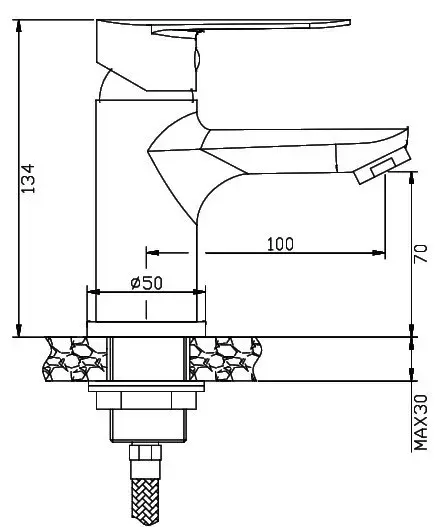 Змішувач для раковини Invena Esla BU-94-001 - 249459