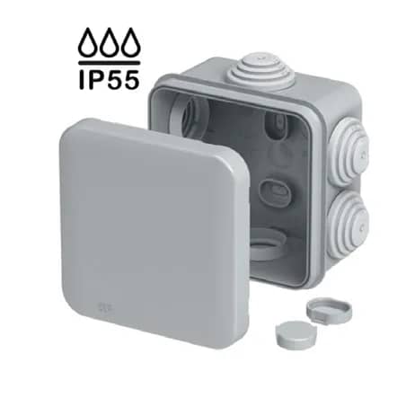Коробка розподільча герметична зовнішня квадратна IP55 100х100x50мм (Neomax) - 250077