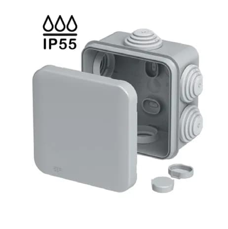 Коробка розподільча герметична зовнішня квадратна IP55 100х100x50мм (Neomax) - 028219637
