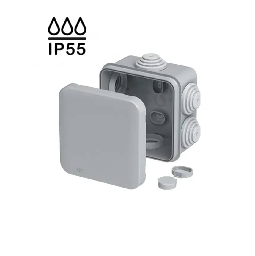 Коробка розподільча герметична зовнішня квадратна IP55 70х70x35мм (Neomax) - 250079