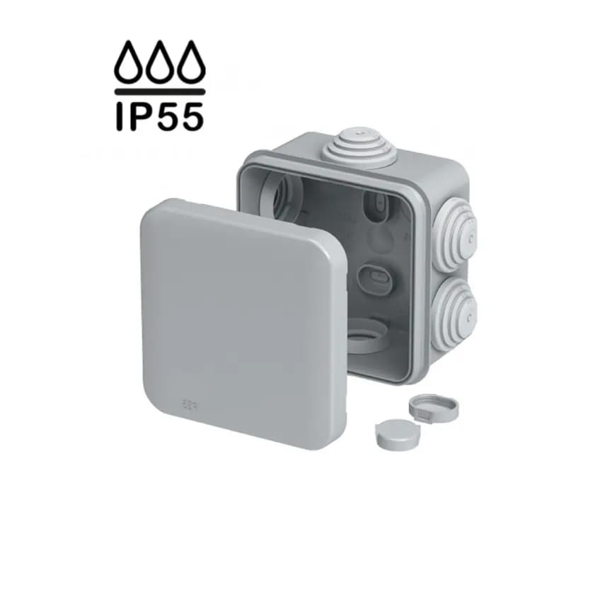 Коробка розподільча герметична зовнішня квадратна IP55 70х70x35мм (Neomax) - 195901558