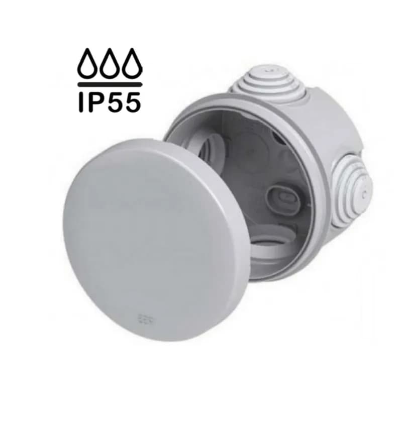 Коробка розподільча герметична зовнішня кругла IP55 D=80мм/45мм (Neomax) - 395461825
