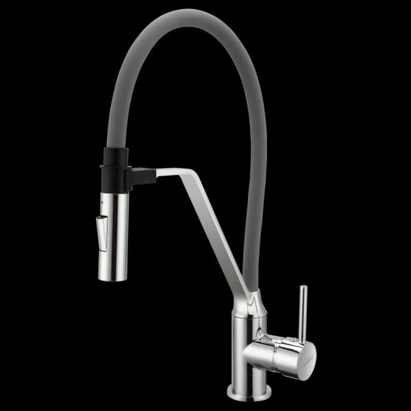 Смеситель для кухни Invena Magnetic BZ-30-L05 сірий - 250124