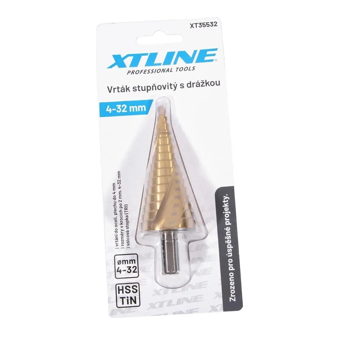 Свердло ступінчасте HSS TiN, 4-32 мм, XTLine - 250147