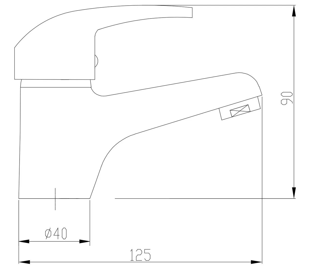 Змішувач для умивальника Invena Ava New, BU-06-001 - 250419