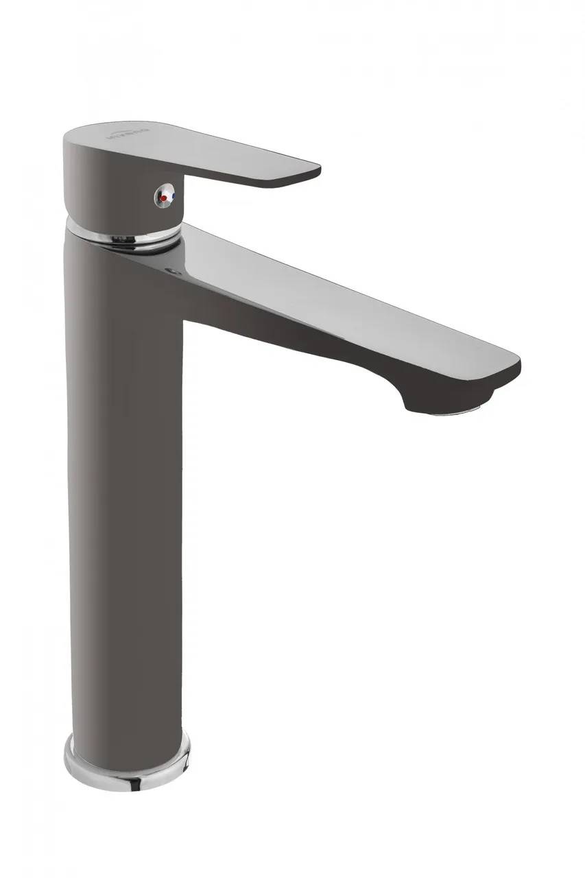 Змішувач для раковини Invena Dokos BU-19-W05 високий графіт/хром - 250430