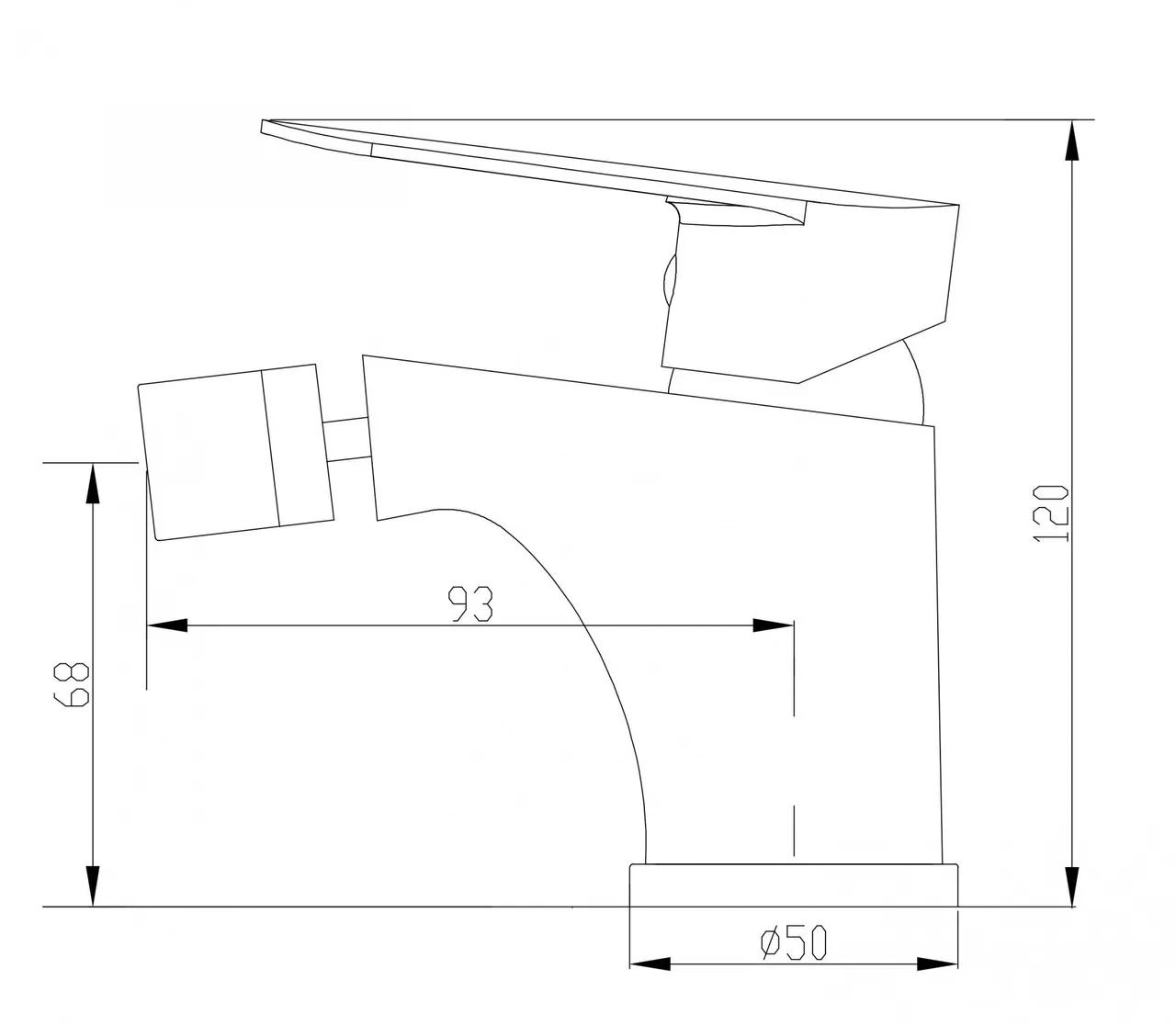 Змішувач для біде Invena Esla BB-94-001 - 250518