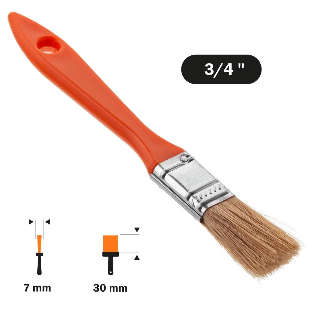 Кисть флейцевая Polax 3/4"", смешанный ворс, пластиковая ручка, тип ""Эко"" (05-001) - 250781