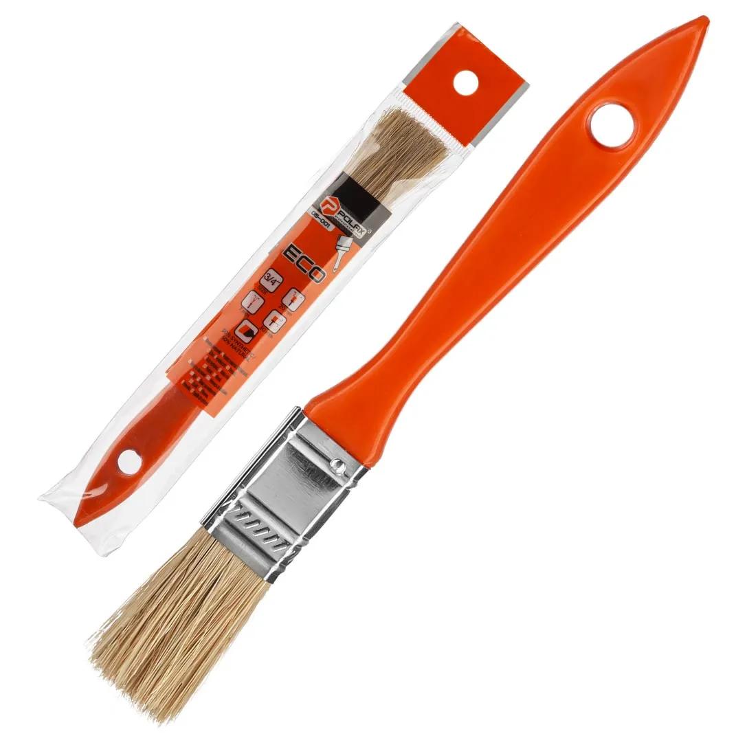 Кисть флейцевая Polax 3/4"", смешанный ворс, пластиковая ручка, тип ""Эко"" (05-001) - 250784