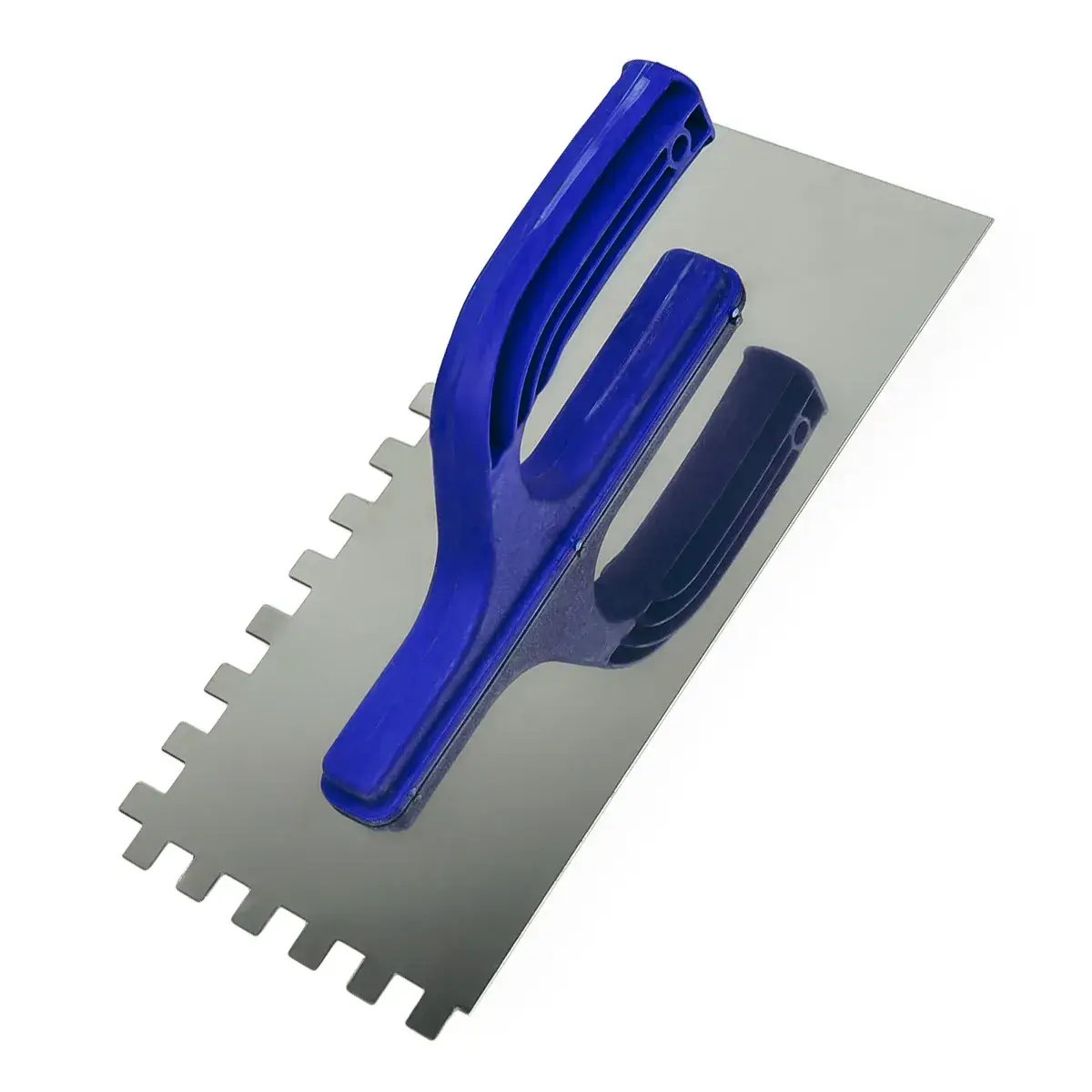 Терка-гладилка Polax з нержавіючої сталі, Зубчаста 130х270мм, зуб 10х10 мм (100-100) - 251203