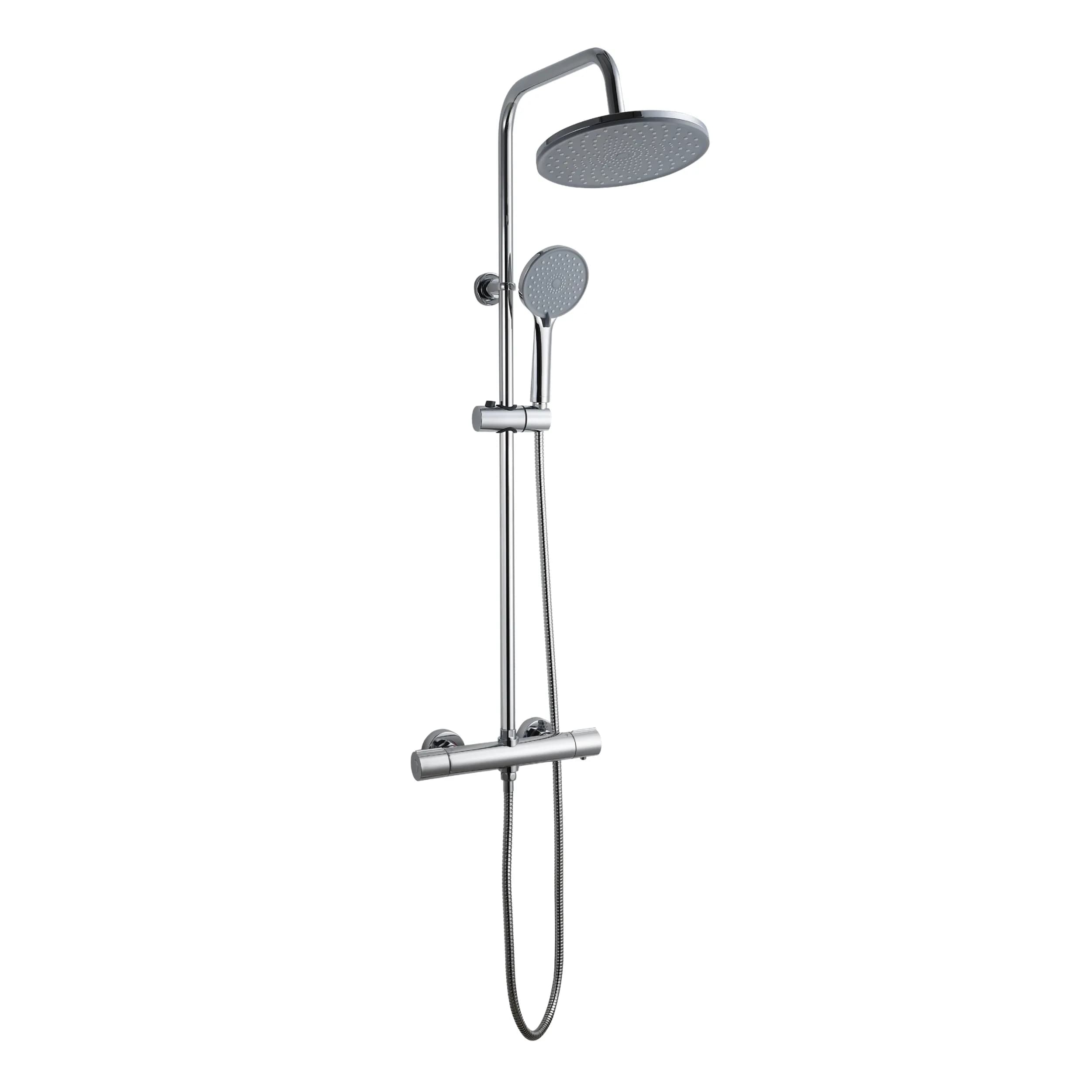 Душевая система с термостатическим смесителем Invena Volos, хром, AU-37-T01 - 353063004