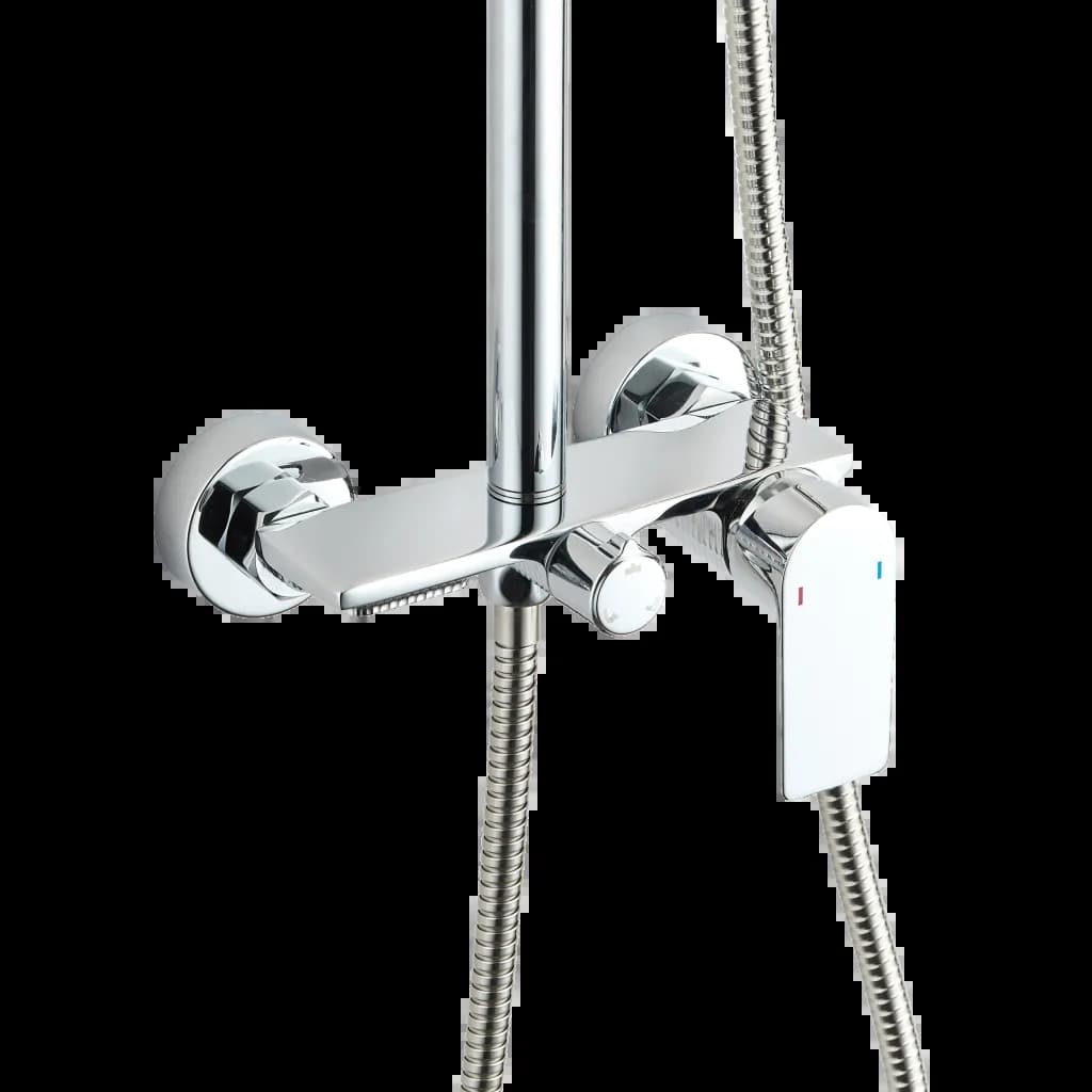 Душевая система со смесителем для ванны Invena RIKIA AU-24-B01 - 013711339
