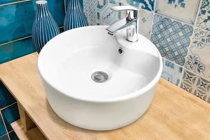 Раковина накладна, біла, кругла 47 см, Rondi, CE-21-001 - 252390