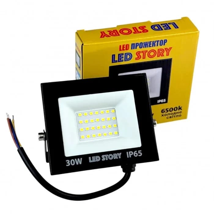 Прожектор світлодіодний 30Вт 2550Лм IP65 SMD led 220В 6500К Холодний білий - 774196817