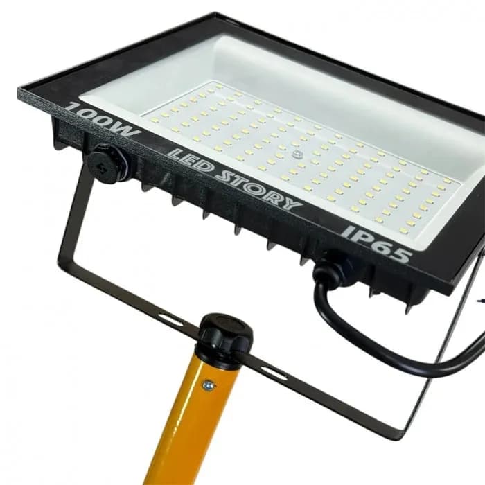 Прожектор на штативі 3м 100Вт 8500Лм SMD IP65 6500К холодний білий - 047231232