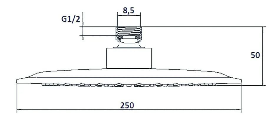 Верхний душ Invena Eco Solis 25 SC-D1-022 - 972136041
