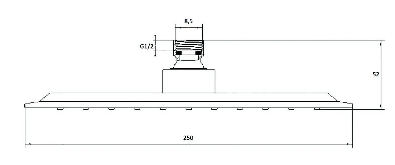 Верхний душ Invena Eco Vista EXE 25, SC-D1-021 - 461556877