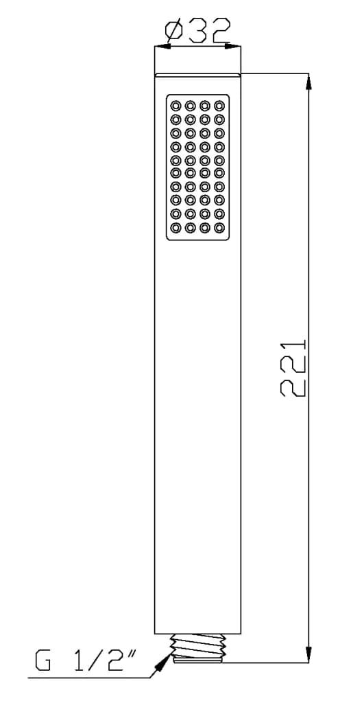 Душевая лейка КРУГЛАЯ, AS-04-001 - 840227732