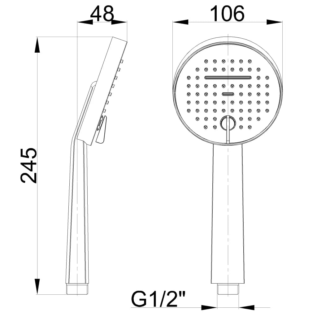 Воронка для душа Invena Kalitea AS-72-004 - 496815852