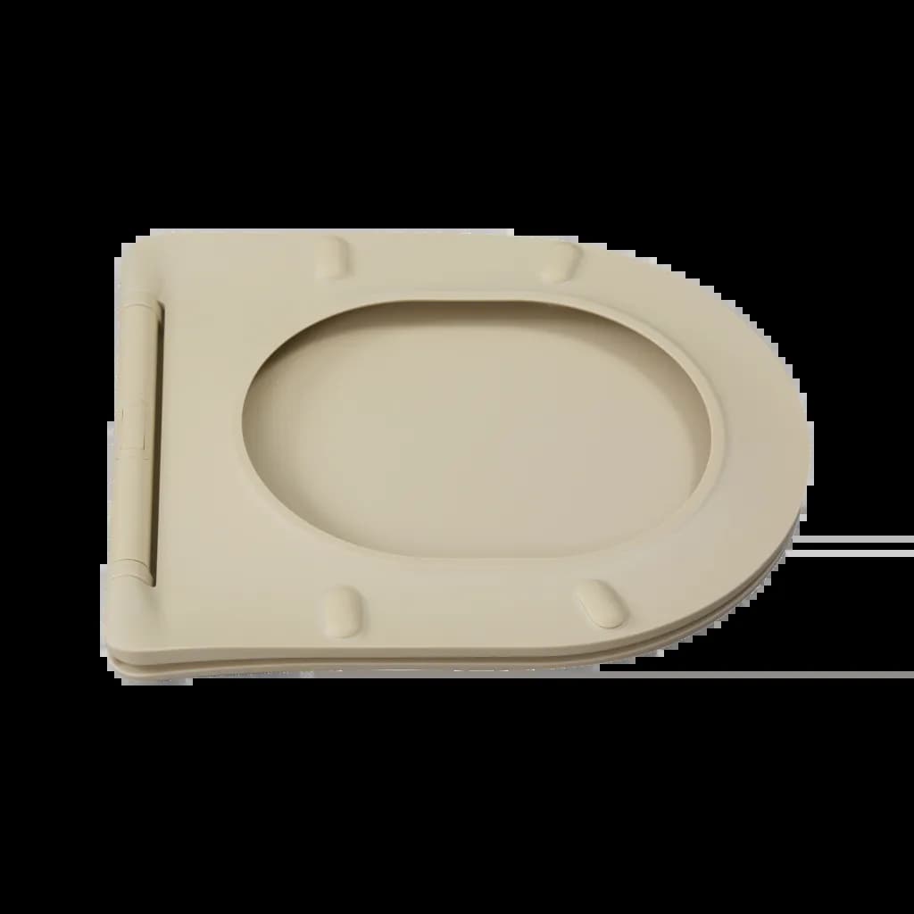 Унітаз підвісний Invena Tavro безобідковий (Rimless) з сидінням Soft-Close, капучино матовий - 676779619