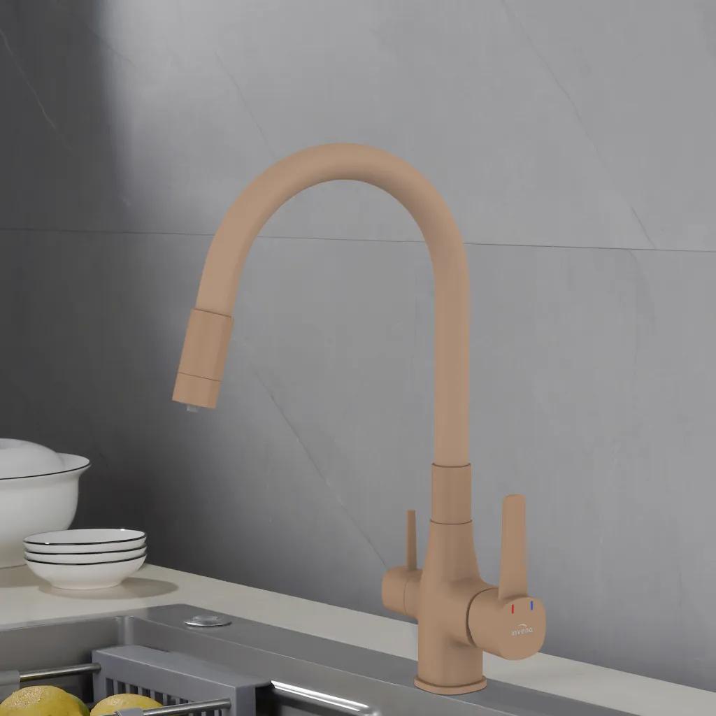 Кухонний змішувач із фільтром бежевий GLAMOUR BZ-02-F03 - 253438