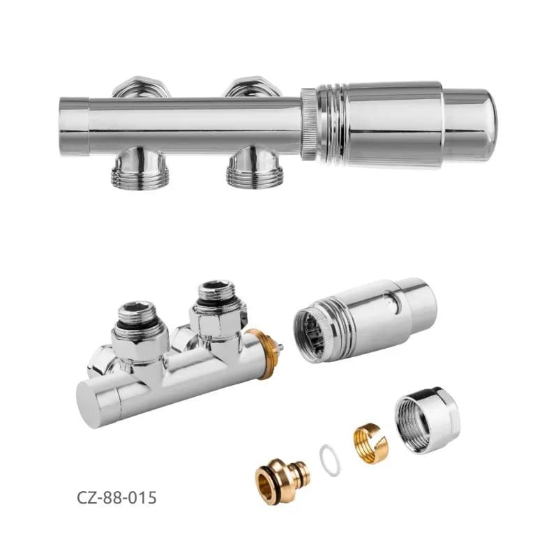Термостатичний комплект Invena типу DUOPLEX, хром, CZ-88-015 - 115889082