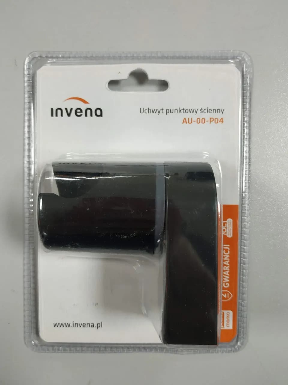 Тримач для лійки Invena, настінний, чорний, AU-00-P04 - 098154804