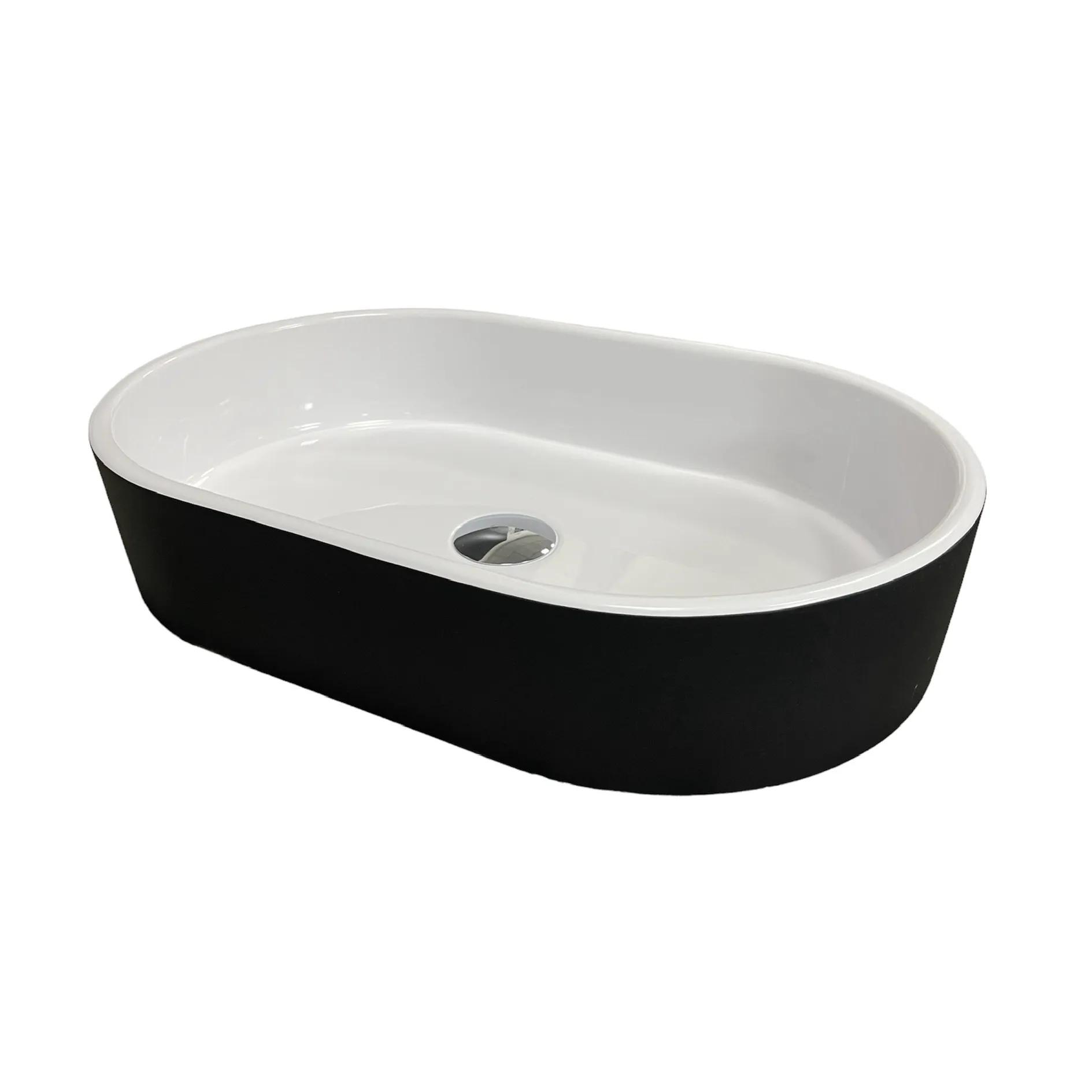 Умивальник Adamant Beste New Black\White glossy - 255949
