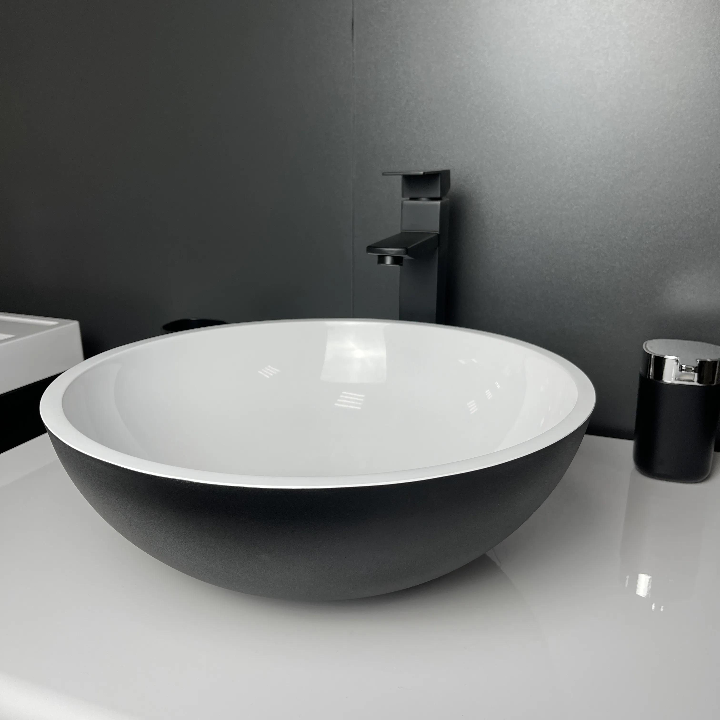 Умивальник Adamant Kreis Black\White glossy - 256034