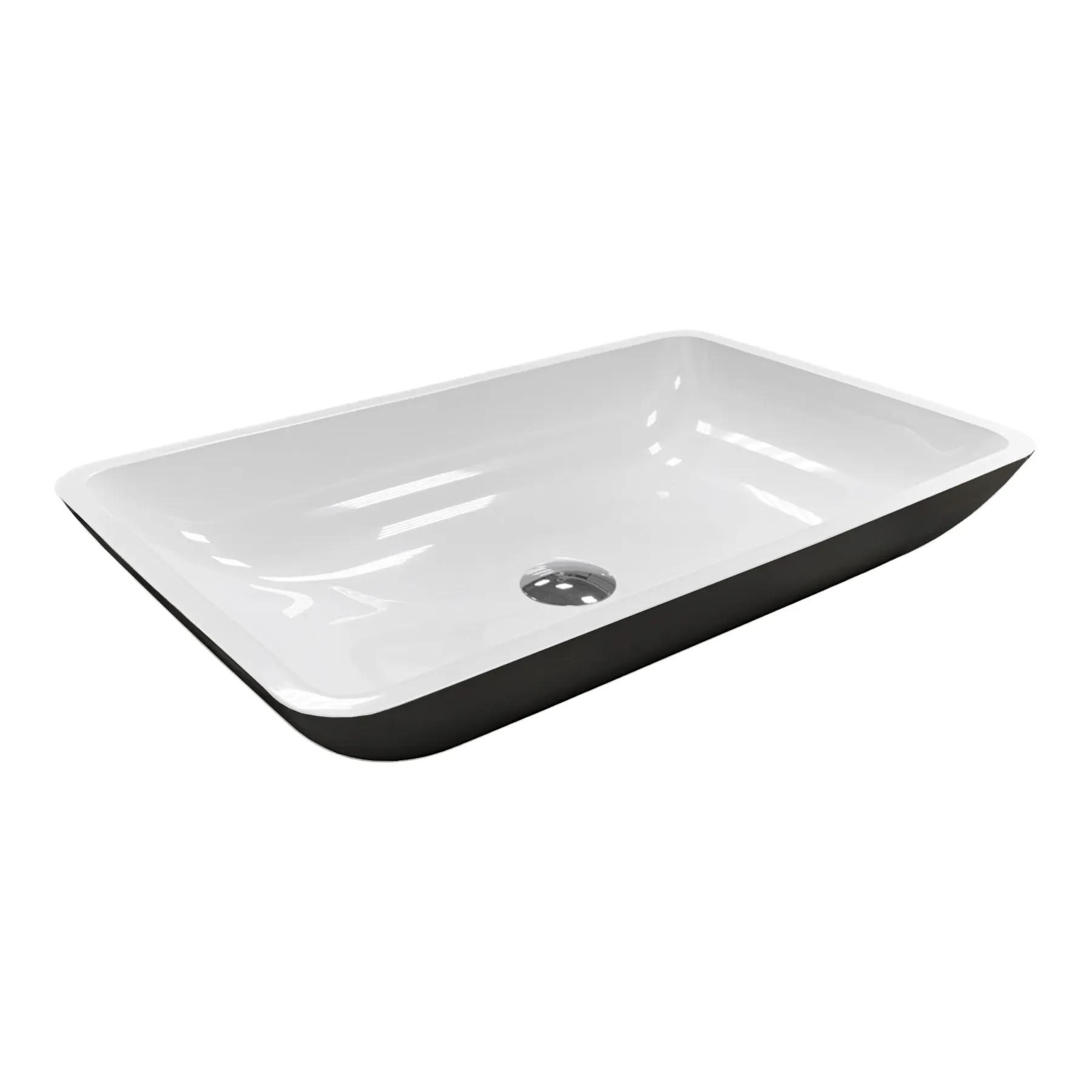 Умывальник Adamant Lower Black\White glossy - 256049