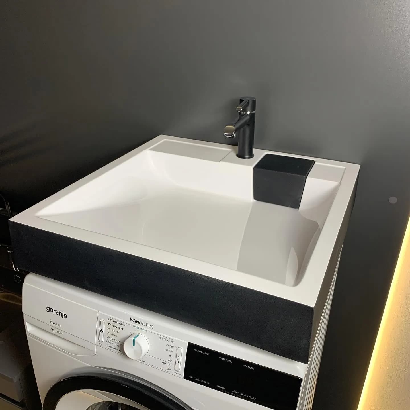 Умивальник Adamant Washer New Black/White Glossy - 766871162