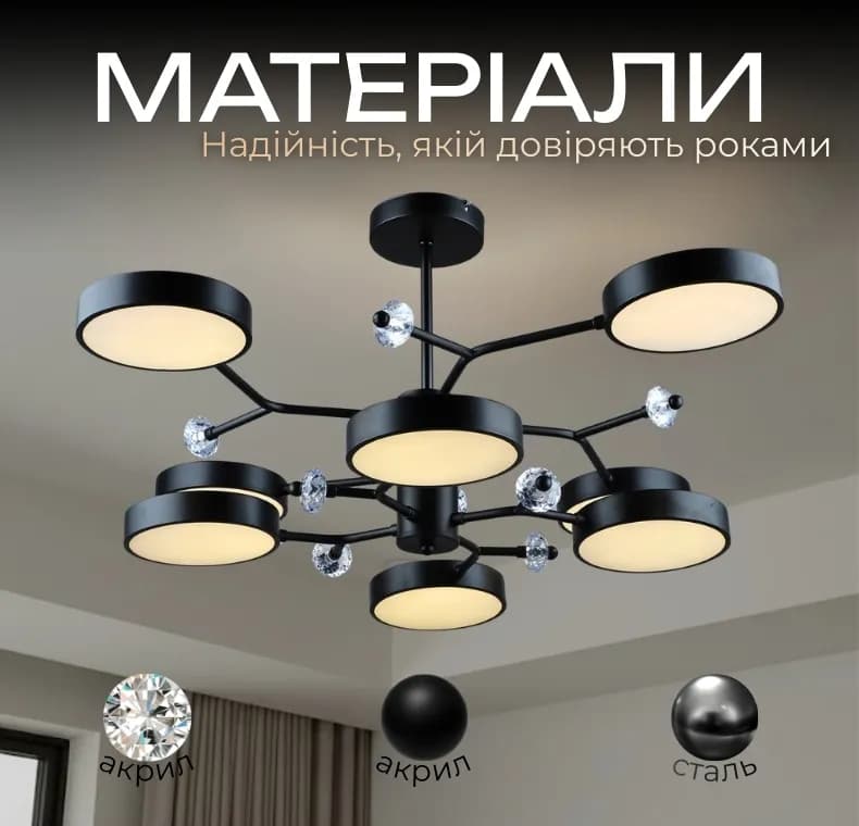 Люстра підвісна Sirius N5502/8 на 8 плафонів - 314759432
