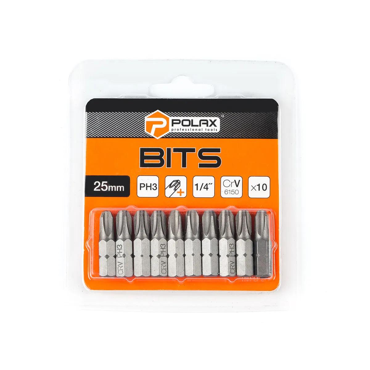 Бита PH3 Polax 25 мм 10 шт (218619778) - 258191