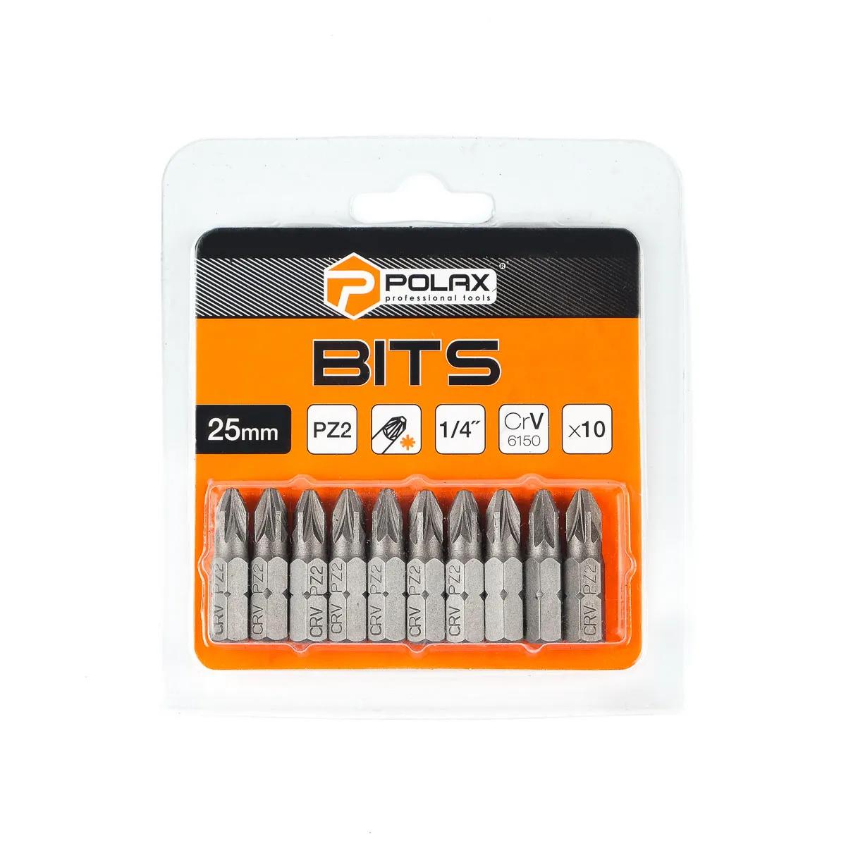 Бита PZ2 Polax 25 мм 10 шт (069373570) - 258209