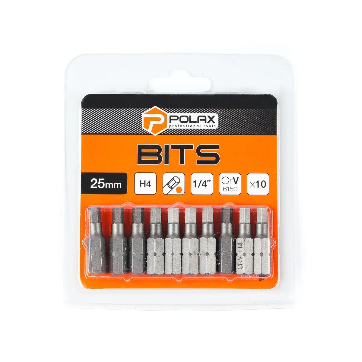 Біта H4 Polax 25 мм 10 шт (876380437) - 258213