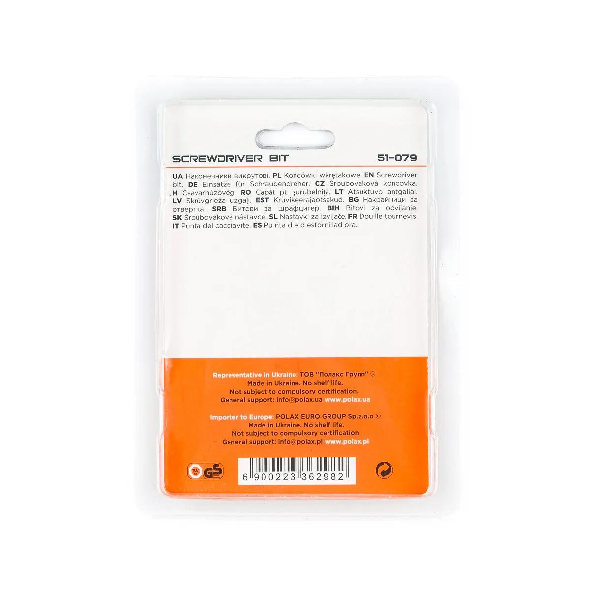 Біта Polax SL6 50 мм 10 шт (978113638) - 258238